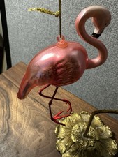 Pink Flamingo Ornament 5  x3.5   