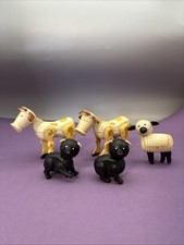 Vintage Fisher Price Family Farm Cows Pigs Sheep Barn Animals