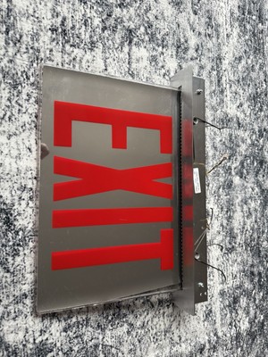 Cooper Lighting ATLITE Exit Sign 55Y9016 Emergency Door OB FS