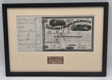 1862 Cleveland Toledo Railroad Stock A.G. Jerome 200 Shares Signed Civil War