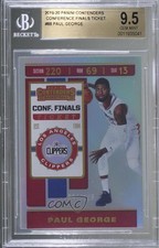 2019 Contenders Conference Finals Ticket /125 Paul George BGS 9.5 GEM MINT m1f
