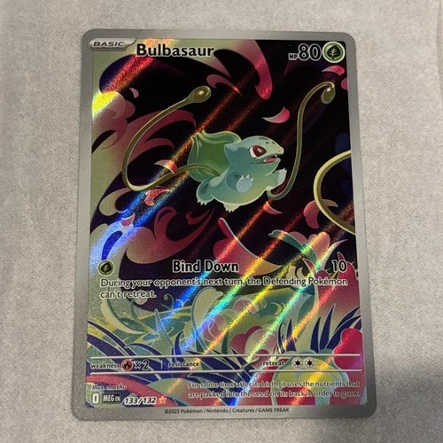 Pokemon Mega Evolution Bulbasaur Illustration Card 133/132 NM pack fresh