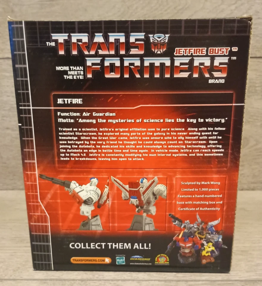 Transformers Jetfire Bust Diamond Select Toys Limited Edition 122/1000 - Image 3 of 4