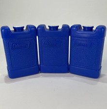 Coleman Ice Brick Chiller Packs Small x3 Vintage Camping Cooler - Usato