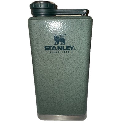 Stanley Classic Pocket Spirits Flask / Hip Flask in Hammertone Green 8oz