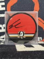 Leo Carlsson Signed Autographed Puck - Anaheim Ducks - Official Auto