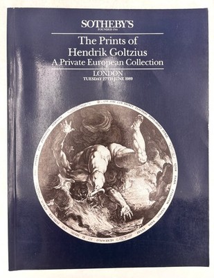 Sotheby's The Prints of Hendrik Goltzius Auction Catalogue London 1989