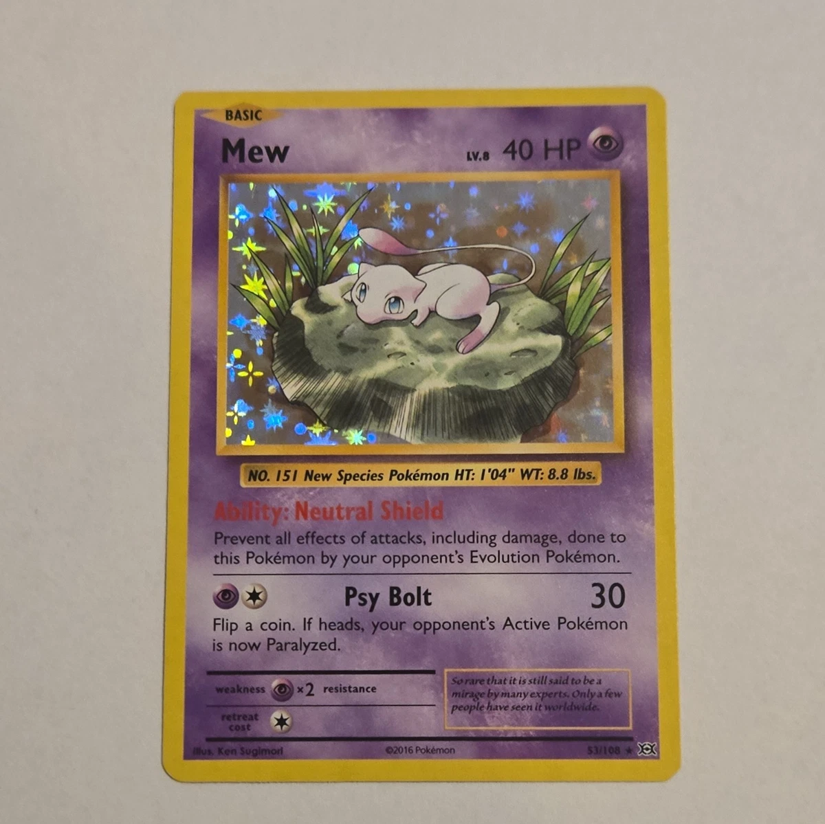 Pokémon TCG Evolutions Holo Rare Individual Collectible Card Game