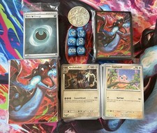 Pokemon Mega Charizard X UPC Accessories + Playmat + 250 Phantasmal Flames Lot