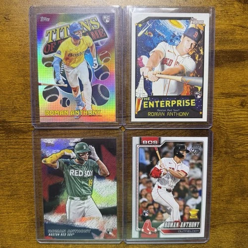 2026 Topps Roman Anthony (4) Card Lot Inserts Series 1, Heritage (RC) Rookies