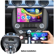 For Ford Mustang 2015-2021 Car Stereo Radio Android 15 Carplay Gps Navi Dsp 64gb