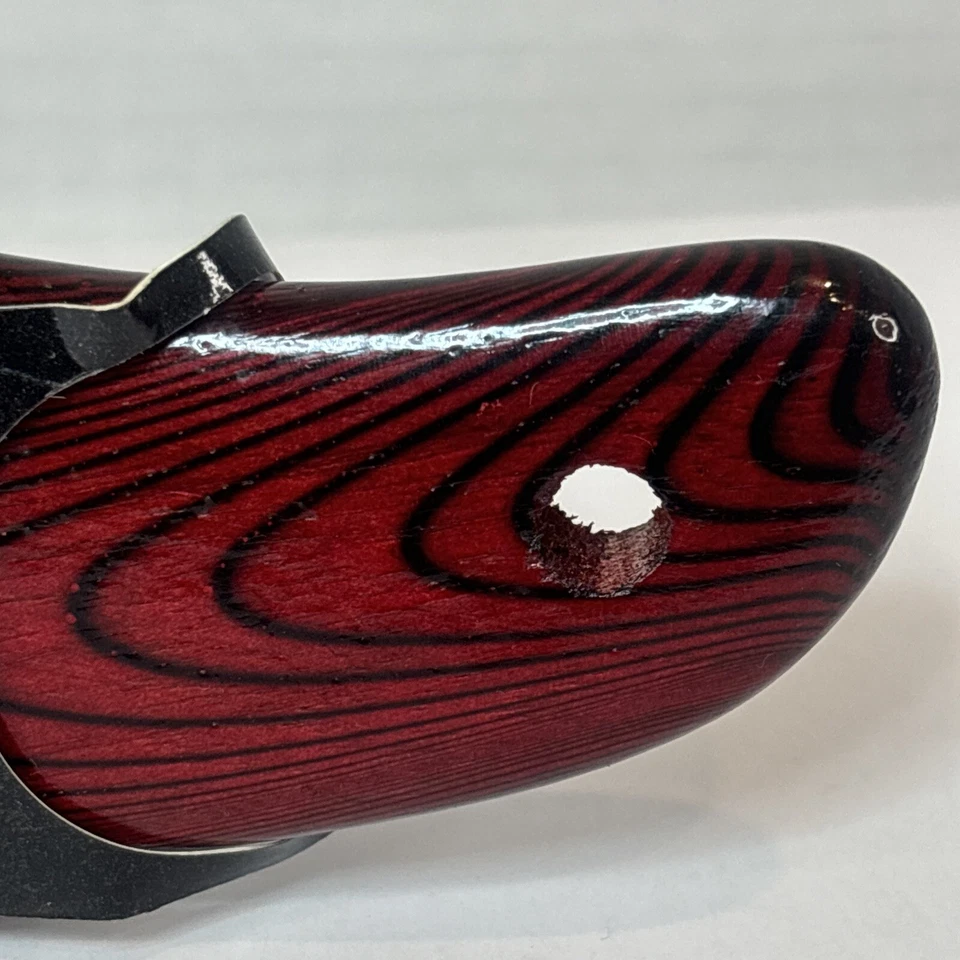 De Colección Philips Privado Profesional Cartera Cojín Cepillo Rojo Cereza Grano #80902 Foto 4 de 4