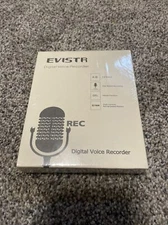 Digital Voice Recorder Voice Activated Recorder with Playback, New Sealed Evistr