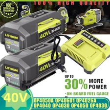 [High Output] 6.0Ah 40V Battery/Rapid Charger for Ryobi  Power Tools OP4015