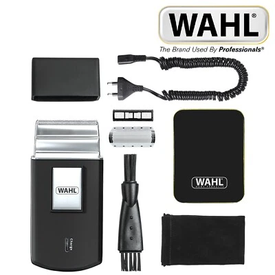 Wahl Pocket Travel Shaver Cordless Compact with Flexible Foil Black 3615-0403