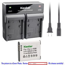 Kastar Battery Rapid Charger for Olympus Li-50B LI-50C  Tough TG-610 TG-615 iHS