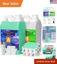 170oz Jade Green Flexible Silicone Mold Kit - Perfect for Arts & Crafts