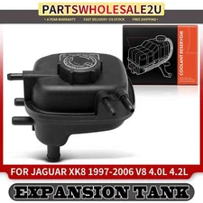 Front Pressurized Coolant Reservoir Tank w/ Cap for Jaguar XK8 97-06 4.0L 4.2L