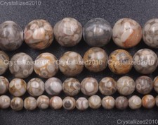Natural Chrysanthemum Crystal Calcit Gemstone Round Beads 4mm 6mm 8mm 10mm 15"
