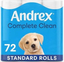 Andrex Classic Clean Toilet Roll - 8 x 9 pack (72 Rolls ) - Fast Free Delivery