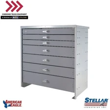 Stellar 24640, (6) Drawer Heavy-Duty Steel Toolbox- 30.5"H x 28"W x 16.75"D