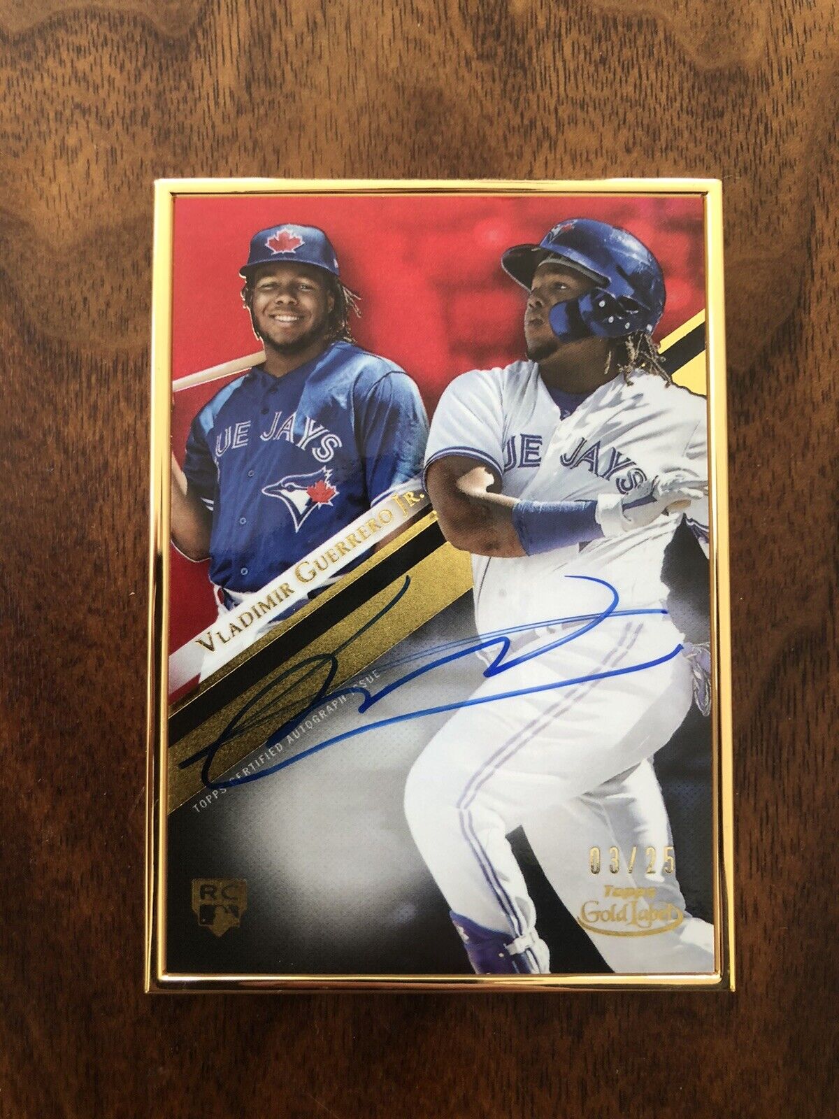 2019 Topps Gold Label RED REFRACTOR AUTO /25 Vladimir Guerrero Jr