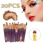 20pcs Makeup BRUSHES Kit Set Powder Foundation Eyeshadow Eyeliner Lip Brush NEW