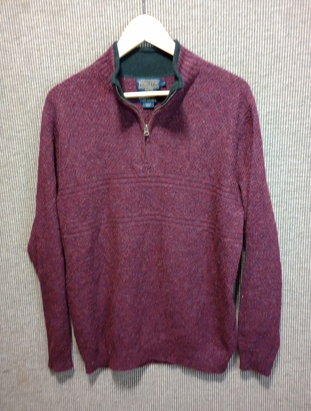 Pendleton Men's Washable Wool Size Medium Quarter… - image 1