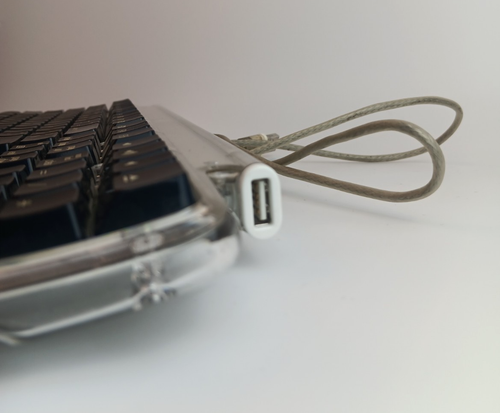 Apple Pro Silver/Black/Clear USB Keyboard M7803 MAC, Wired, 2000 - Picture 4 of 9