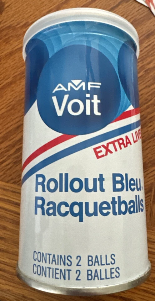 AMF Voit Rollout Blue Racketballs New Unopened 2 Per Can