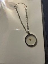 Mustard Seed Flat Plate Necklace Real Mustard