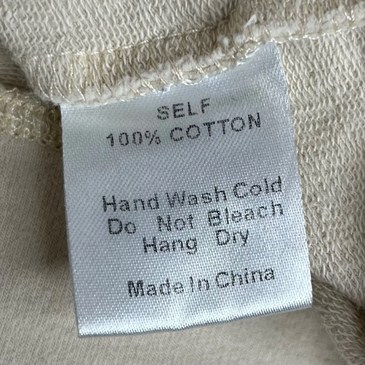 OFF WHITE Felpa con cappuccio The Native One panna taglia S