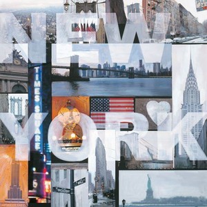 Renate Holzner New York Keilrahmen Bild 90x90 Leinwand Collage Modern Ebay