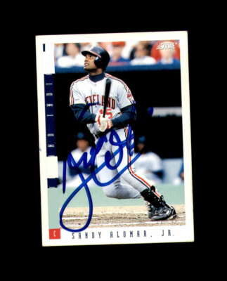Sandy Alomar Jr Hand Signed 1993 Score Cleveland Indians Autograph