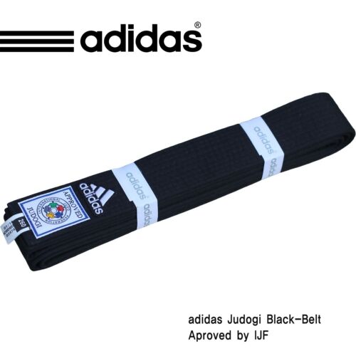 Adidas Elite Judo Black-Belt/Judo Black Belt(Width 5cm)/APROVED BY IJF - Picture 1 of 5