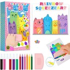 Rainbow Scratch Art Books Squeegeez Magic Reveal Craft Kits Painting Paper Book