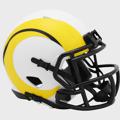 Los Angeles Rams NFL Mini Speed Football Helmet -LUNAR ECLIPSE