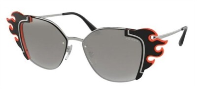 PRADA Flame cateye classic sunglasses SPR 59V Black NEW