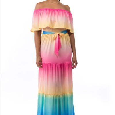 off the shoulder see through dress A&A Luxe Off-Shoulder Sheer Long Sleeve Maxi Dress – ARIELLA & AYANA