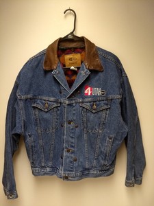 worn denim jacket