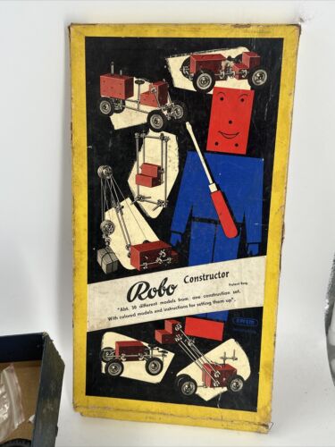 Vintage Effem Robo Constructor Set No. 1 New York Metal Construction Toy Set - Picture 2 of 8