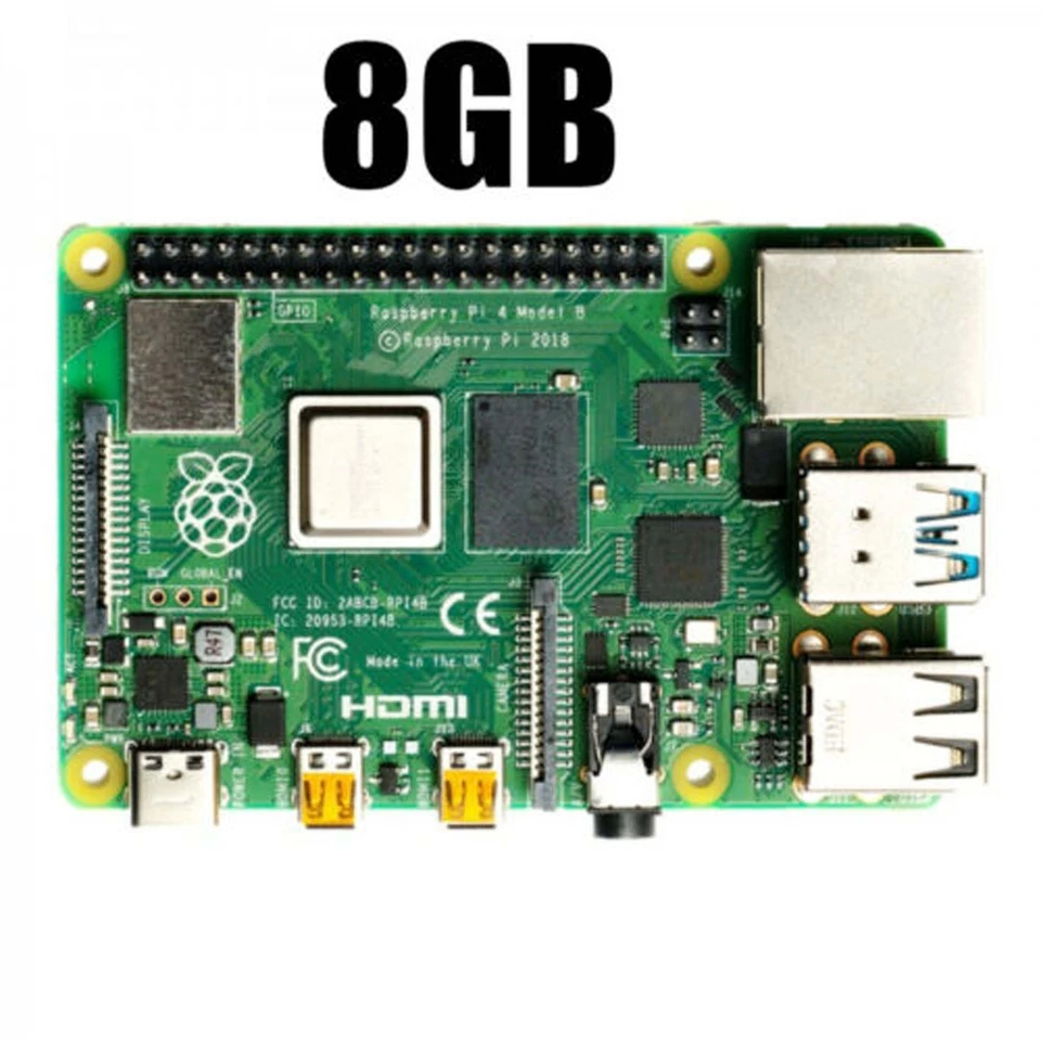 Raspberry Pi 4 Model B 4GB 8GB RAM Computer Brand New 64-bit Bluetooth WiFi - Image 2 of 4