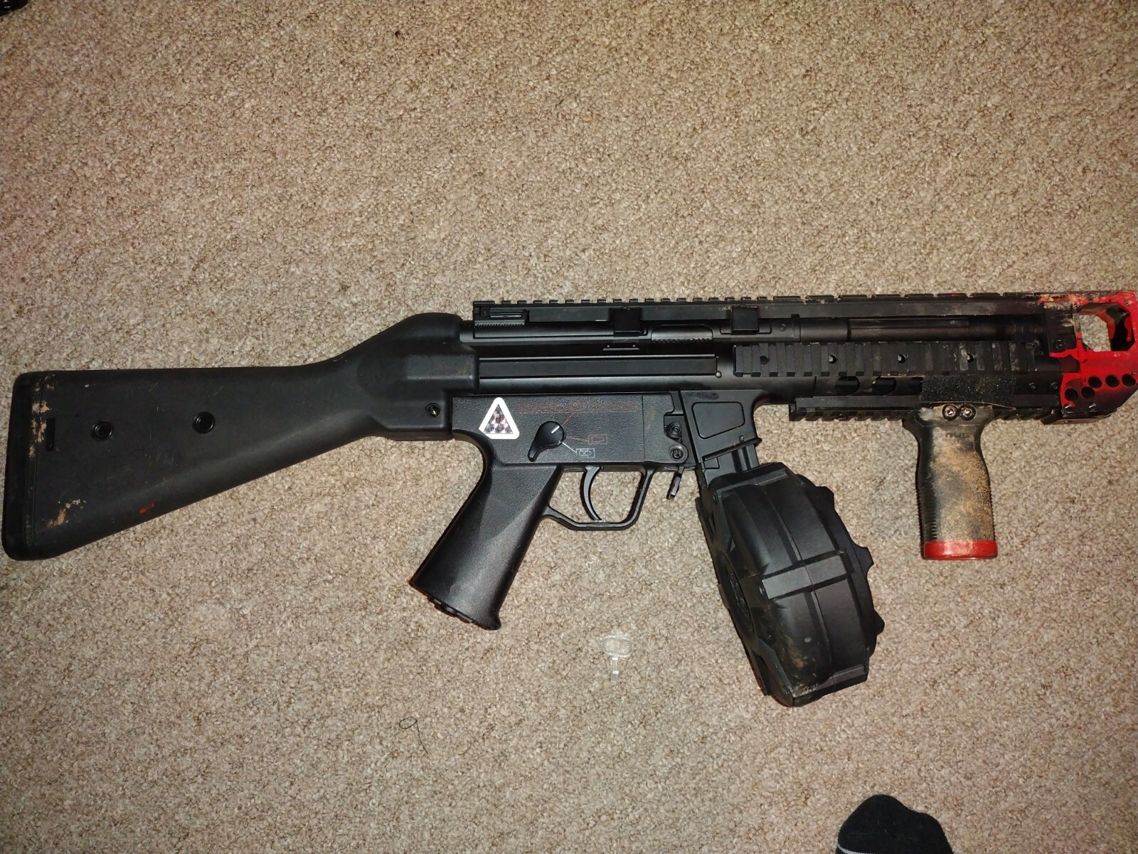 Mp5 Swordfish Airsoft With Drum Magazine. eBay