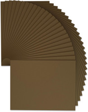 9 x 12 Inch Brown Foam Sheets Crafts, 2mm Thick. 25 Pack Premium Brown Foam Pape