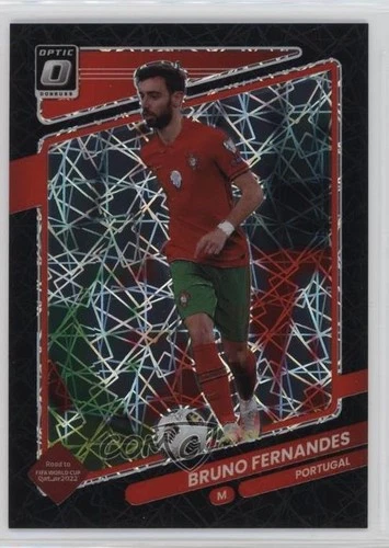 2021 Panini Donruss Road to Qatar Optic Black Velocity Prizm /25 Bruno Fernandes