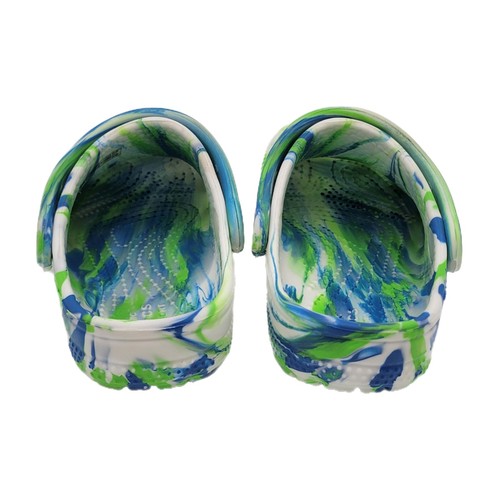 Crocs Glow In Dark Marbled Clogs Child/Toddler Size 9C Blue/Green - Picture 4 of 8
