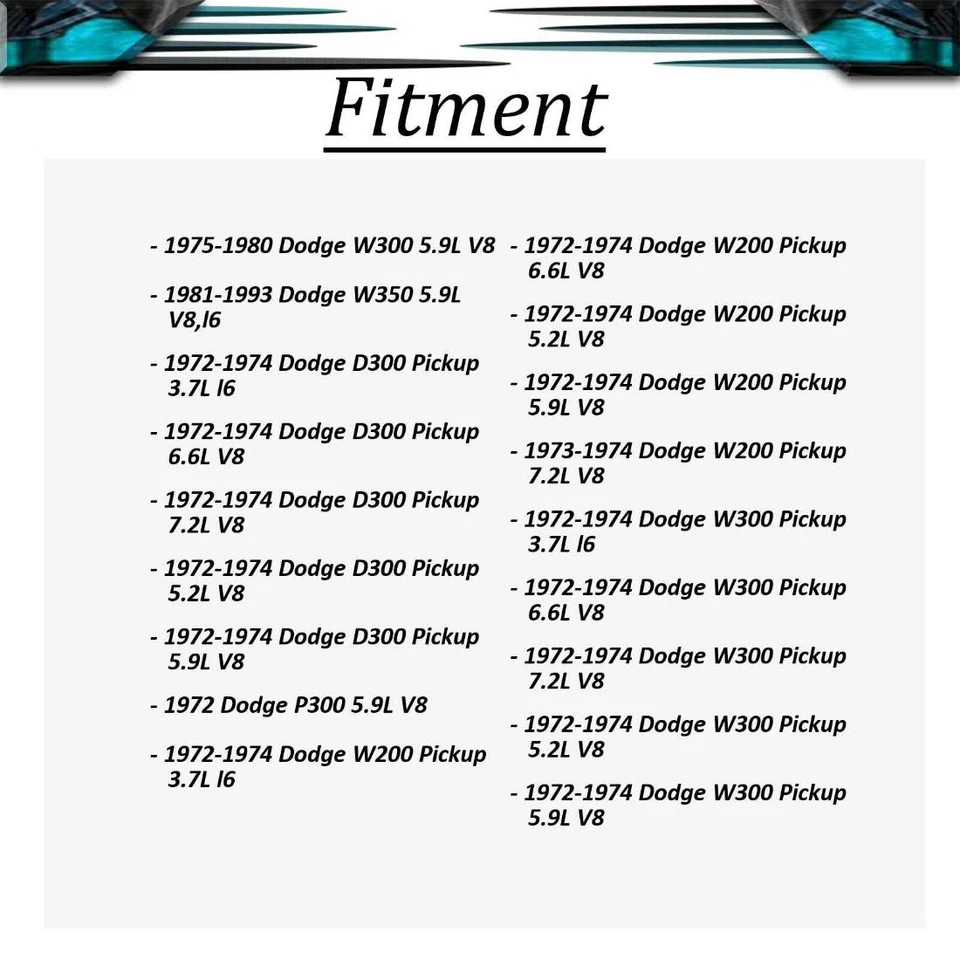 Kit de herrajes de freno de tambor trasero para Dodge W250 1981-1993 5,9 L Foto 3 de 4