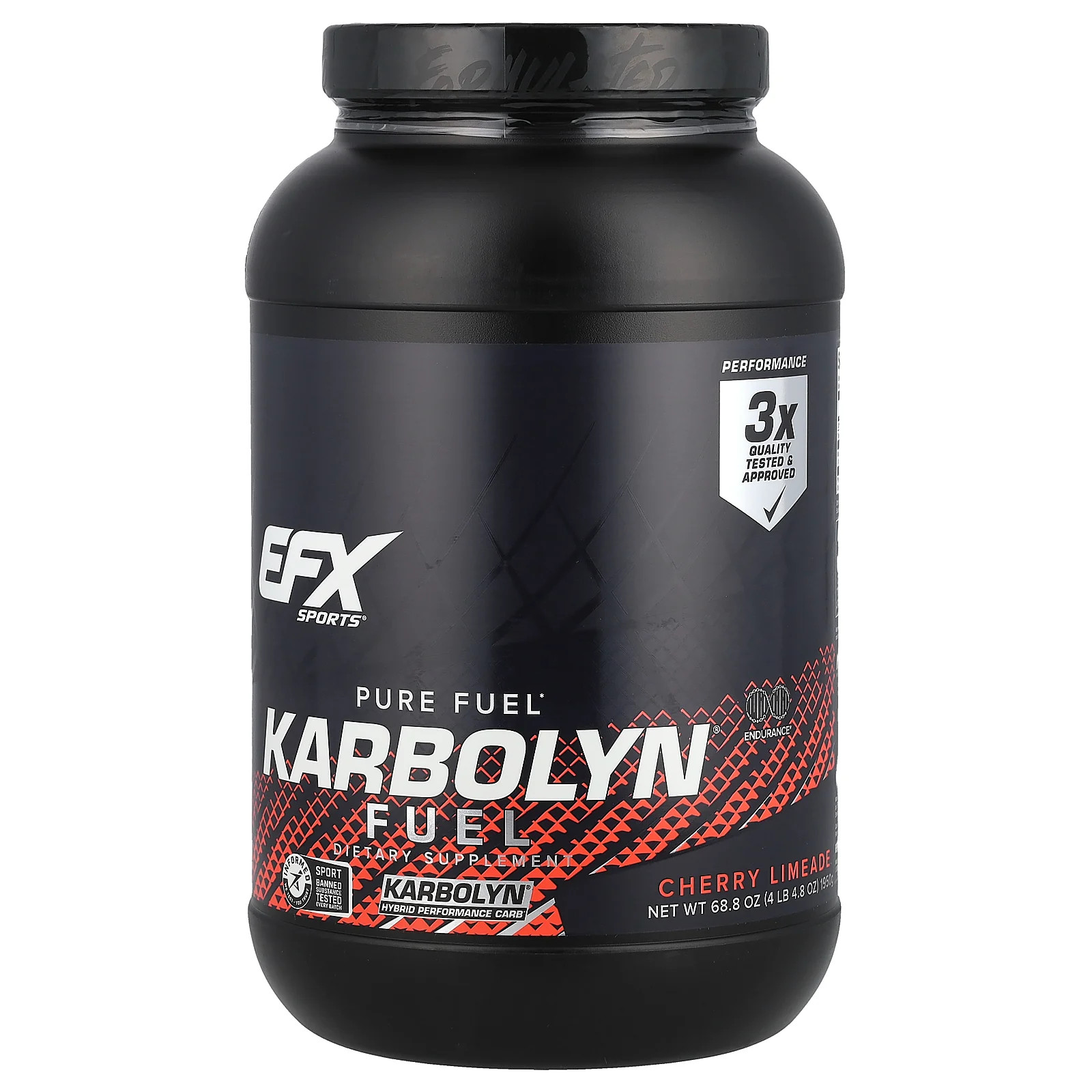 EFX Sports Karbolyn Fuel Cherry Limeade 68 8 oz 1950 g Gluten-Free Informed 10190₽