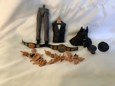 Mattel WWE Elite Accessories Belts Hands Hats Hands Build A Figure Pieces