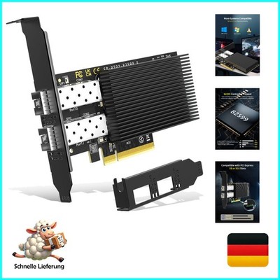10Gb SFP+ PCIe Netzwerkkarte mit starker Leistung und exzellenter Wärmeableitung